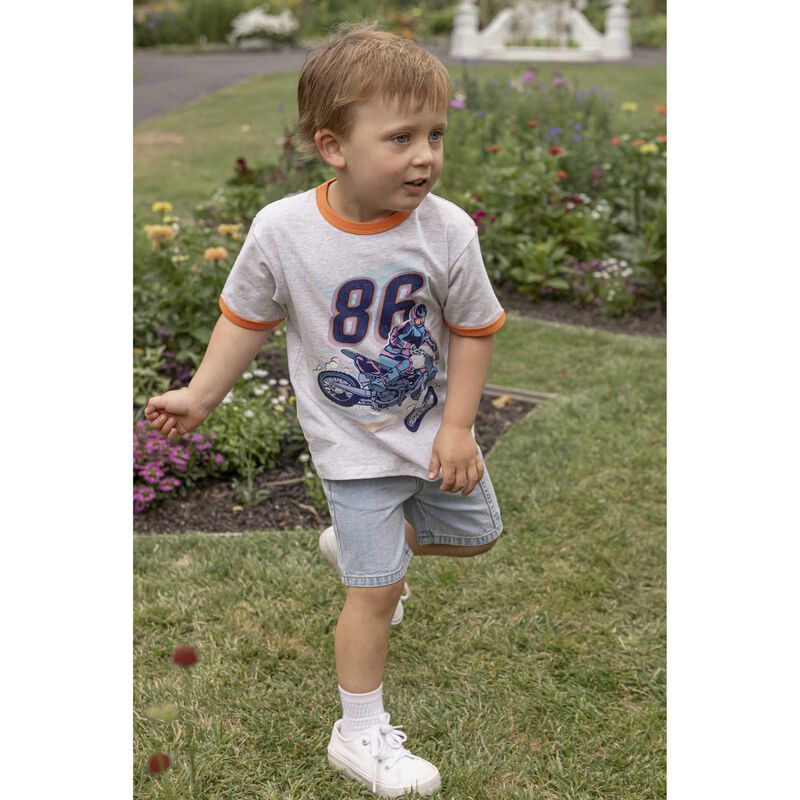 Milky Off Track Tee 2-7Y image number 1